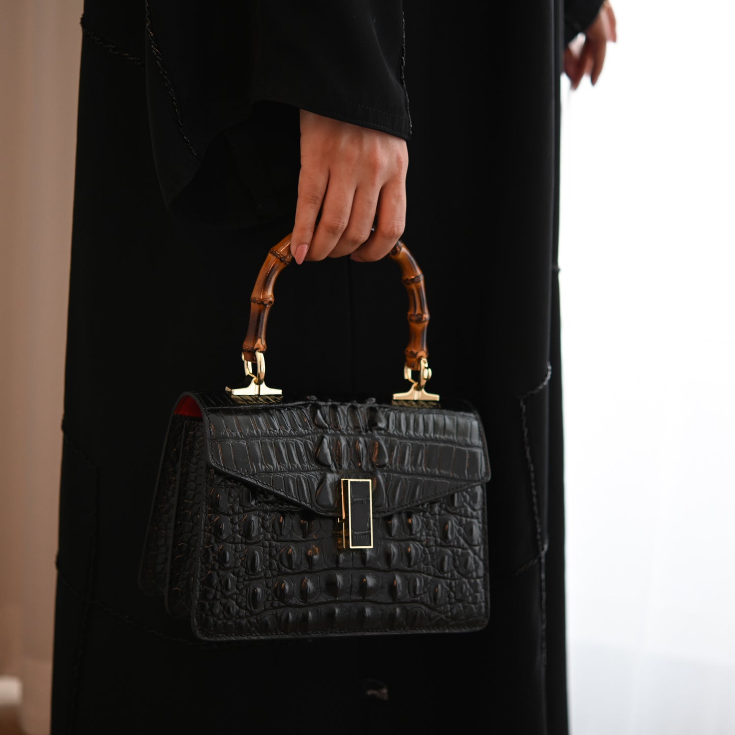 Bamboo Crocodile Bag